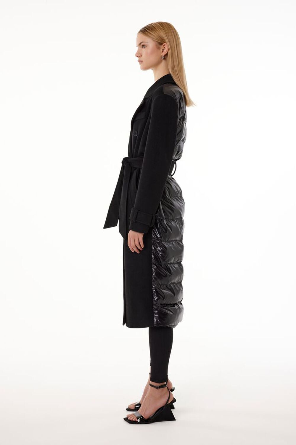 

Пуховик-тренч Barneys New York Forever 21, черный
