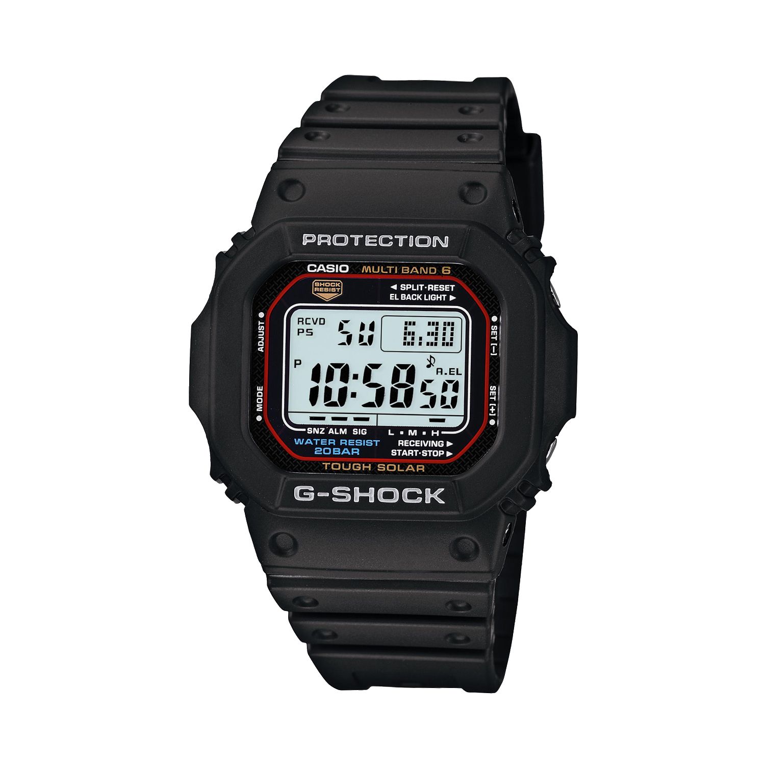 Мужские часы G-Shock Tough Solar с цифровым хронографом — GWM5610-1 Casio casio