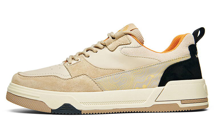 

Кроссовки Jeep Skateboarding Shoes Men Low-top Beige, цвет Apricot