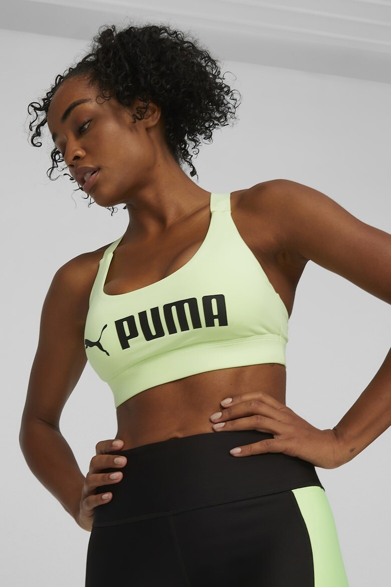 

Спортивный бюстгальтер Mid Impact с логотипом Puma, зеленый