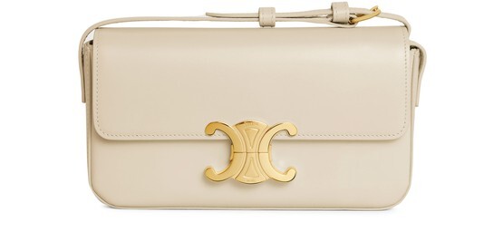 

Сумка через плечо Triomphe из блестящей телячьей кожи Celine