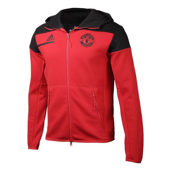 Куртка adidas Manchester United 20-21 Season Soccer/Football Sports Jacket Red, красный
