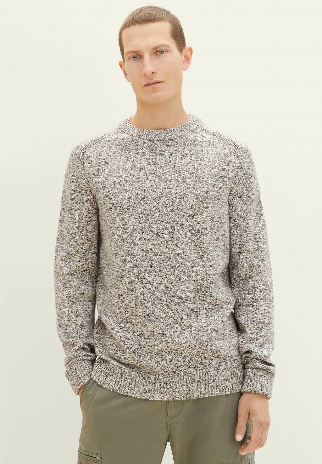 

Вязаный свитер TOM TAILOR, цвет beige navy mouline