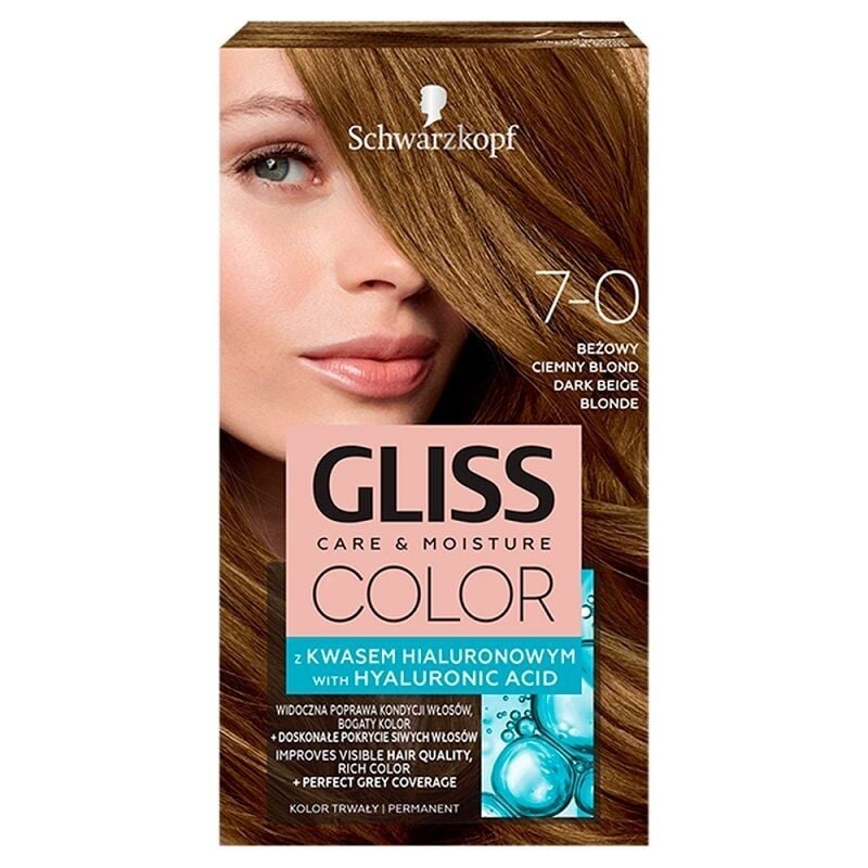 

Schwarzkopf Gliss Color 7-0 Beżowy Ciemny Blond краска для волос, 1 шт.