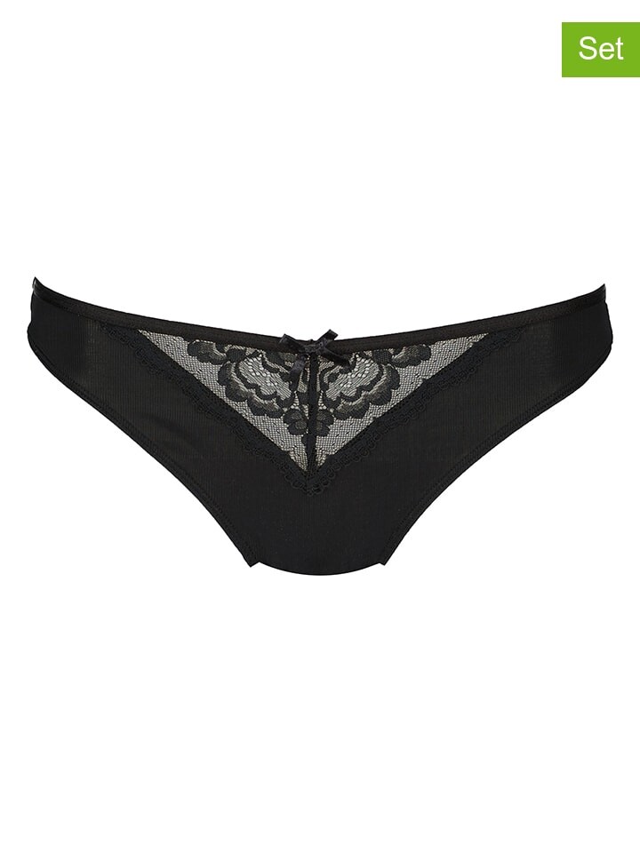 

Стринги Hunkemöller 3er Set s, цвет schwarz/hellblau