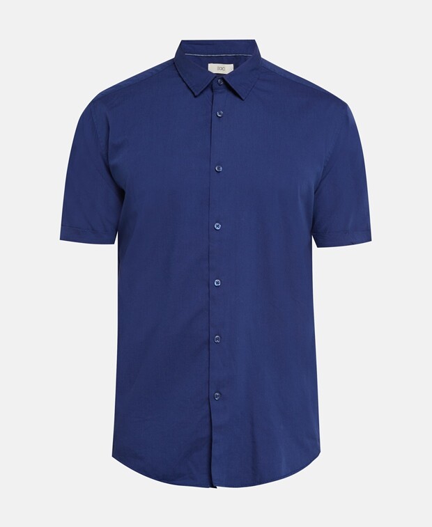 

Рубашка с короткими рукавами – стандартный крой edc by Esprit, темно-синий