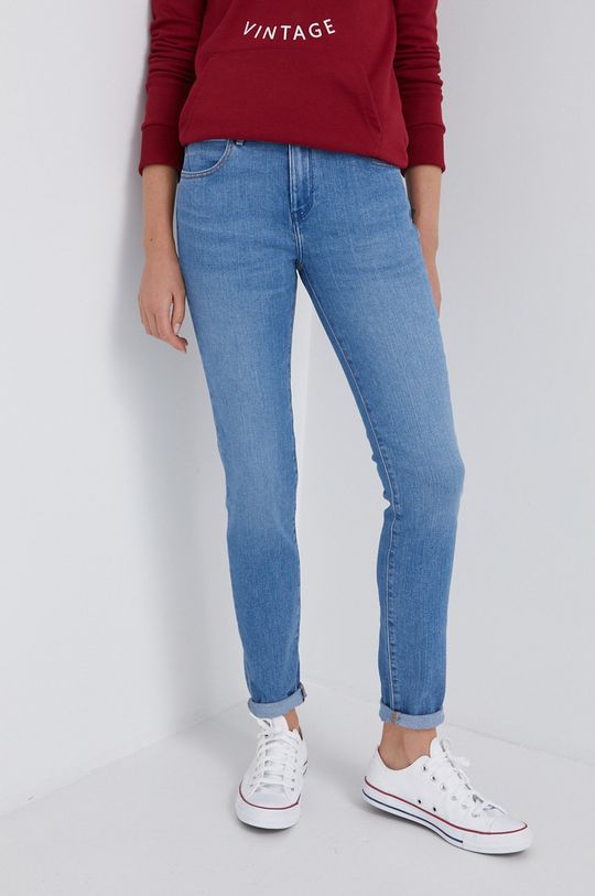 Джинсы Wrangler, синий джинсы скинни wrangler размер 24 30 синий
