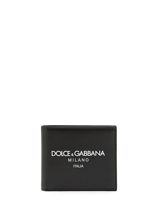 Черный мужской кожаный кошелек Dolce&Gabbana кошелек dolce