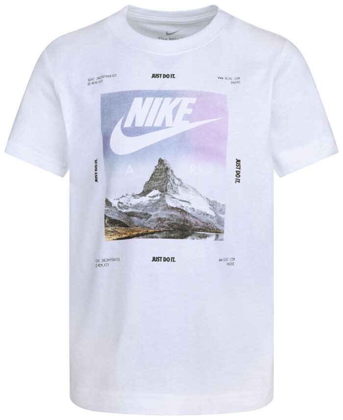 

Футболка с рисунком Peak для новорожденных Nike, белый
