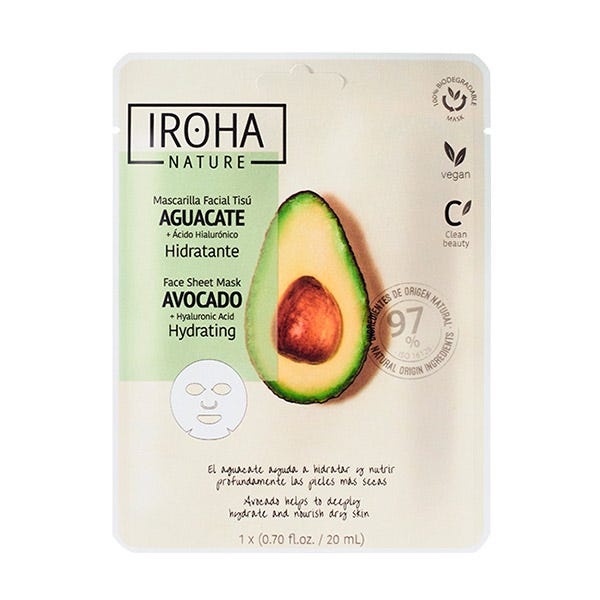 цена Увлажняющая маска с авокадо 1 шт Iroha Nature