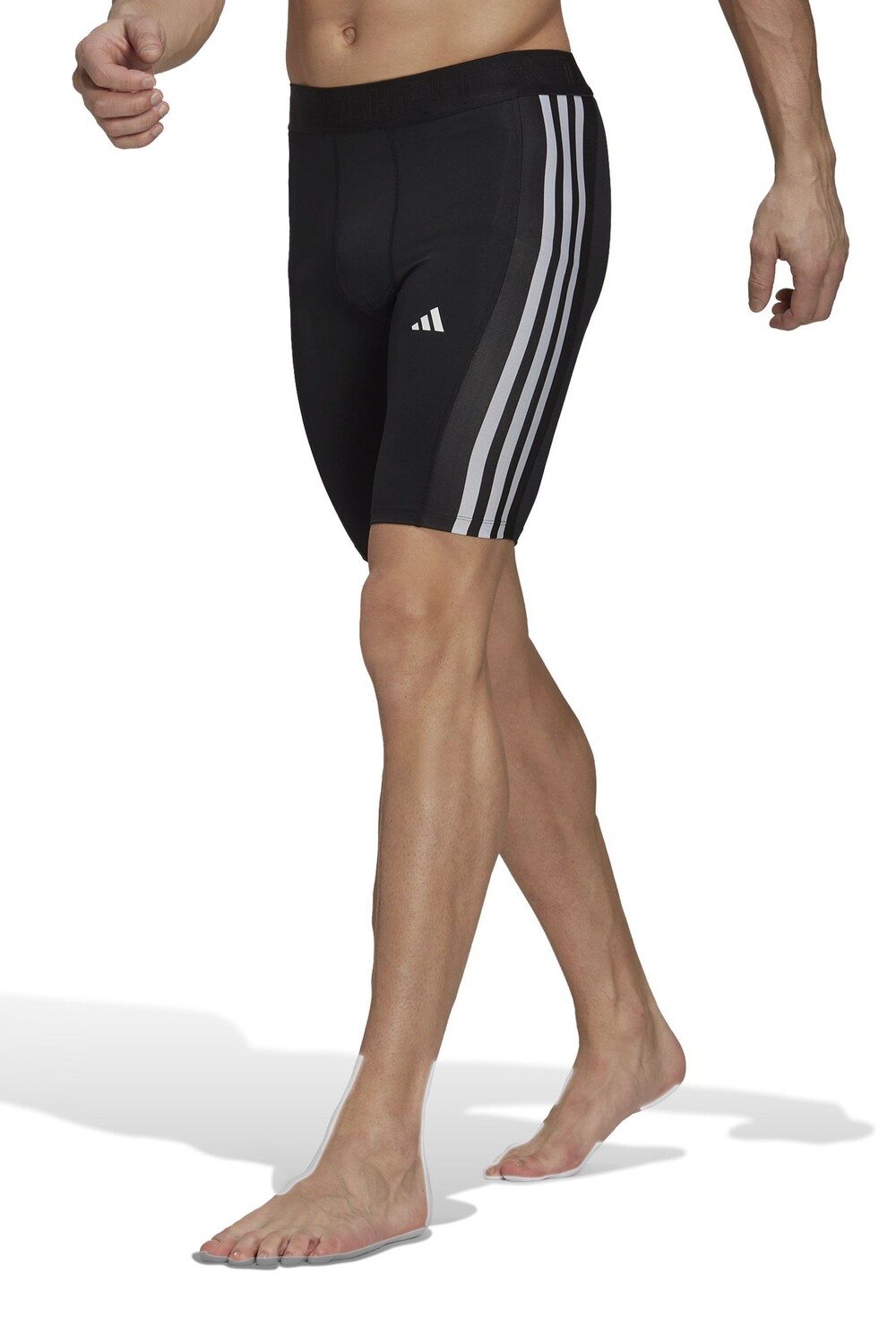 

Спортивные шорты Performance Techfit с 3 полосками adidas, черный