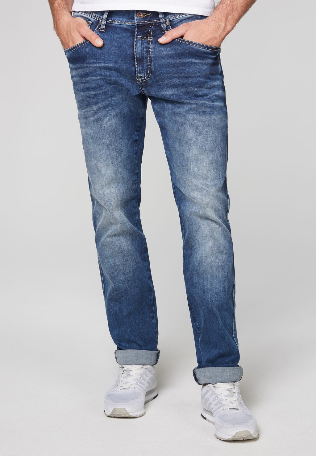 Джинсы-сигареты Comfort-Flex Jeans Da:Vd Camp David, цвет blue vintage