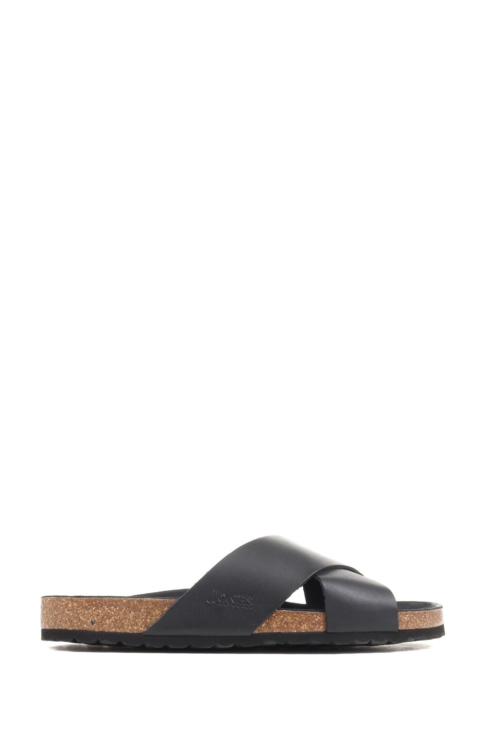 

Черные кожаные шлепанцы Jones Bootmaker, черный
