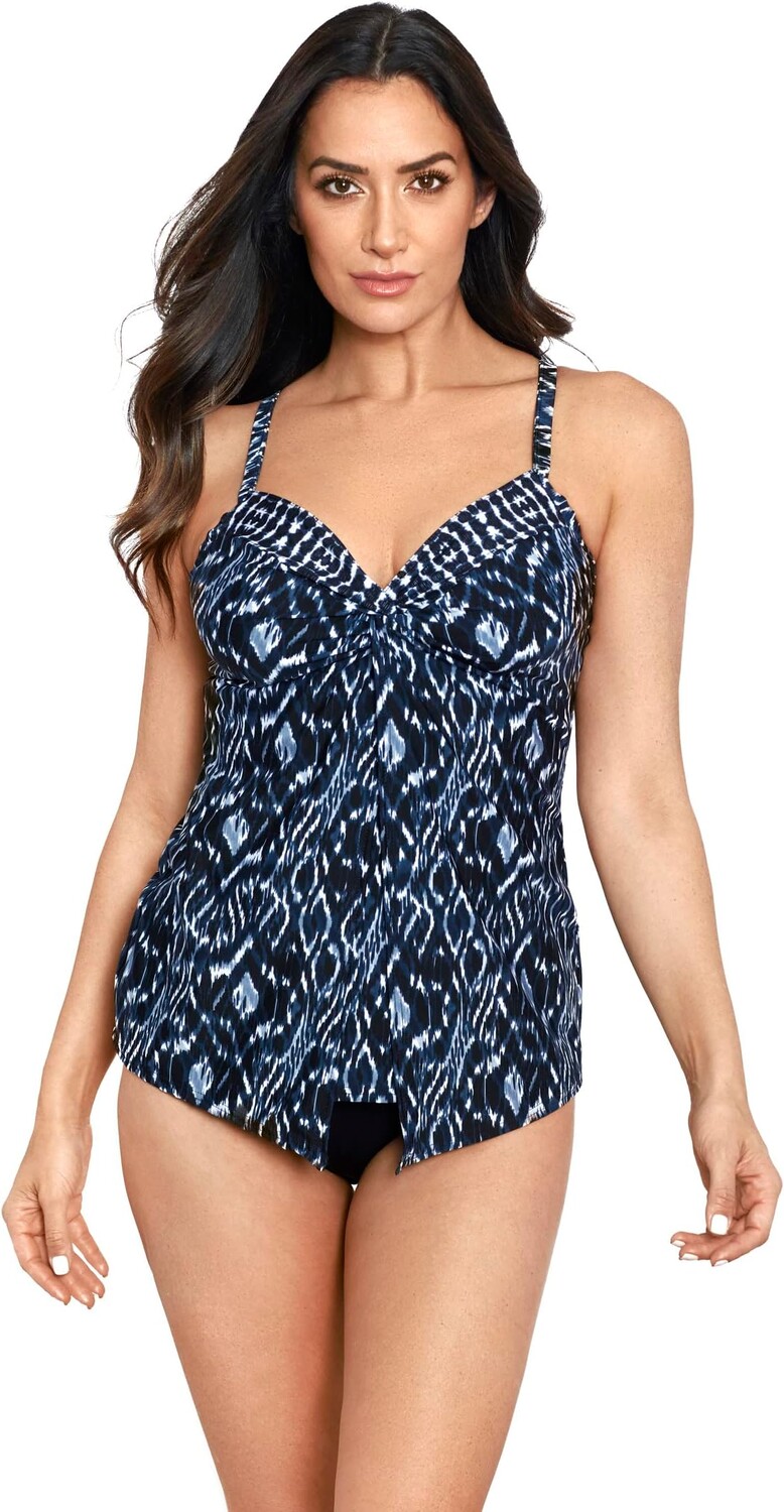 

Топ танкини с узлом Palatium Love Miraclesuit, цвет Blue Multi