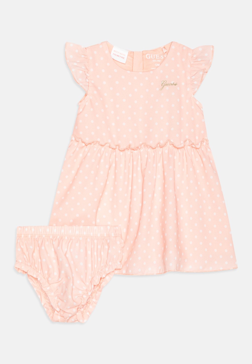Повседневное платье BABY DRESS Guess, цвет pink/white платье повседневное hello kitty dress addition gcds цвет pink