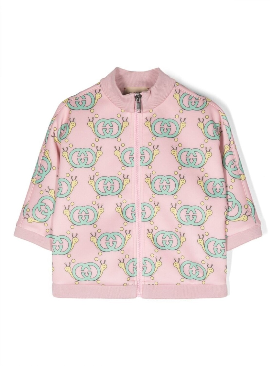 

Куртка на молнии с принтом Gucci Kids, розовый