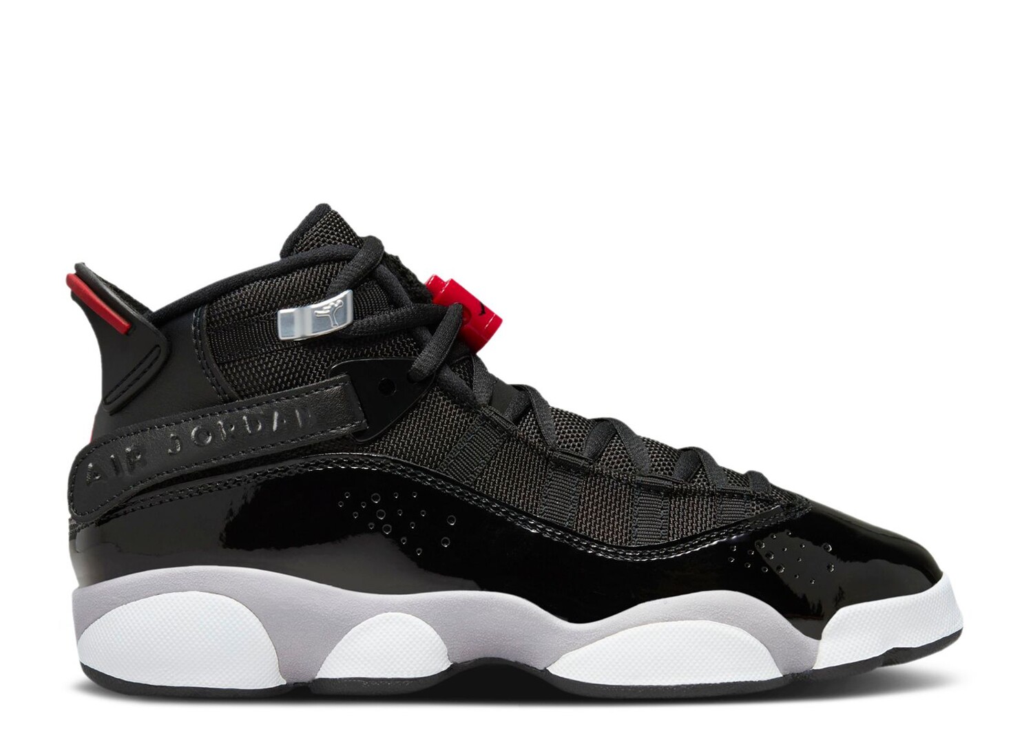 

Кроссовки Air Jordan Jordan 6 Rings Gs 'Black Metallic Silver', черный
