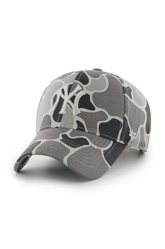 

Хлопковая кепка New York Yankees 47 brand, серый