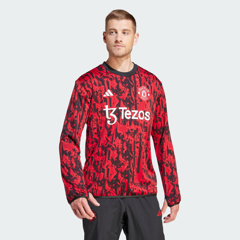 

Предматчевая теплая футболка Manchester United ADIDAS, цвет rot