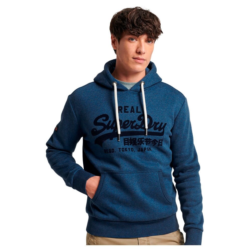 

Худи Superdry Tonal Vintage Logo, синий