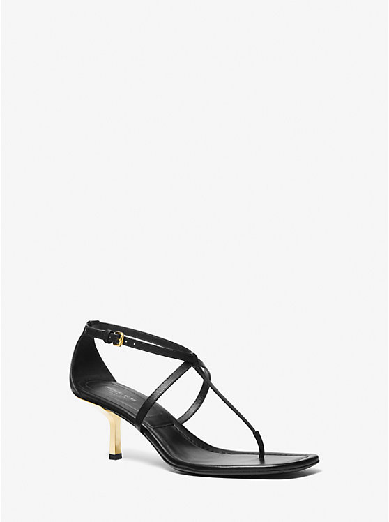 цена Кожаные сандалии «Анна» Michael Kors Collection, черный