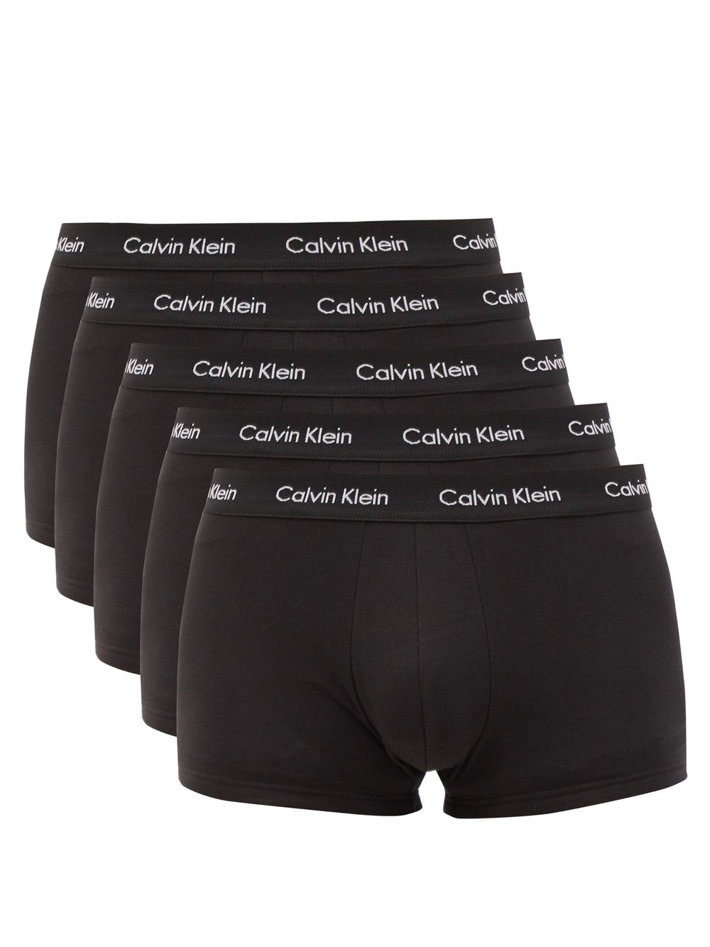 Комплект из пяти коротких трусов-боксеров. Calvin Klein Underwear, черный