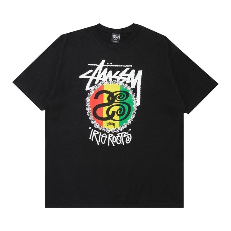 

Футболка Stussy Stock Irie Roots 'Black', черный