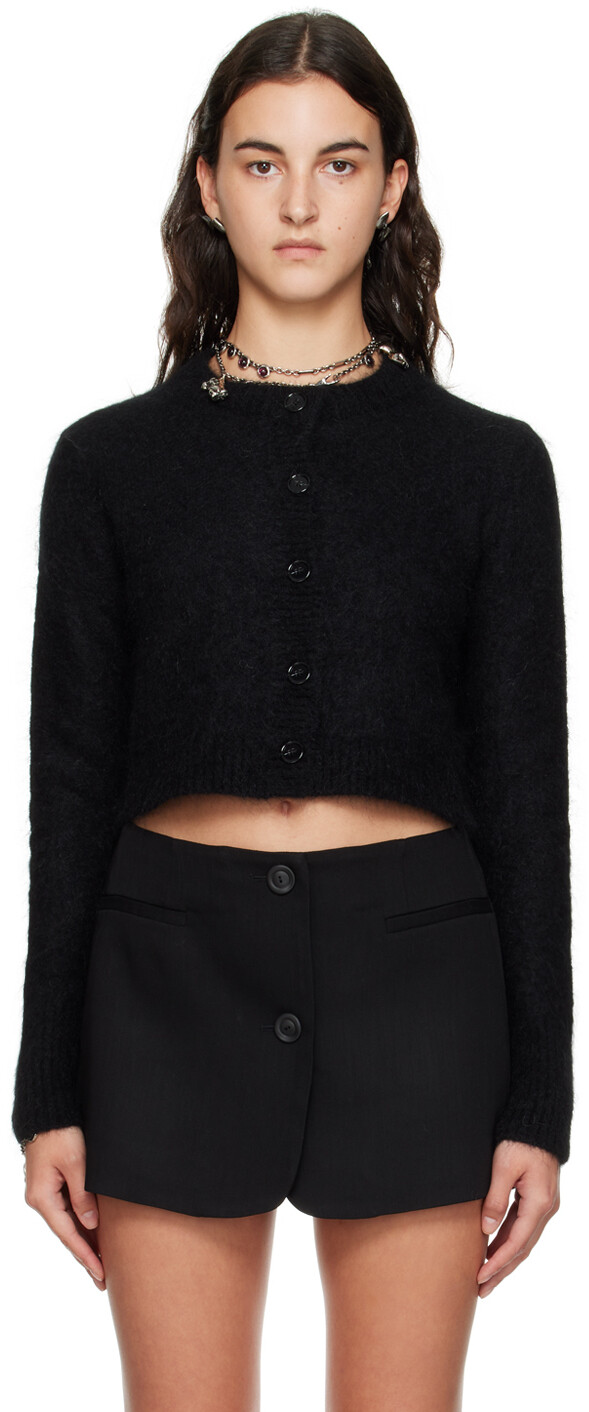 

Черный кардиган с начесом Acne Studios