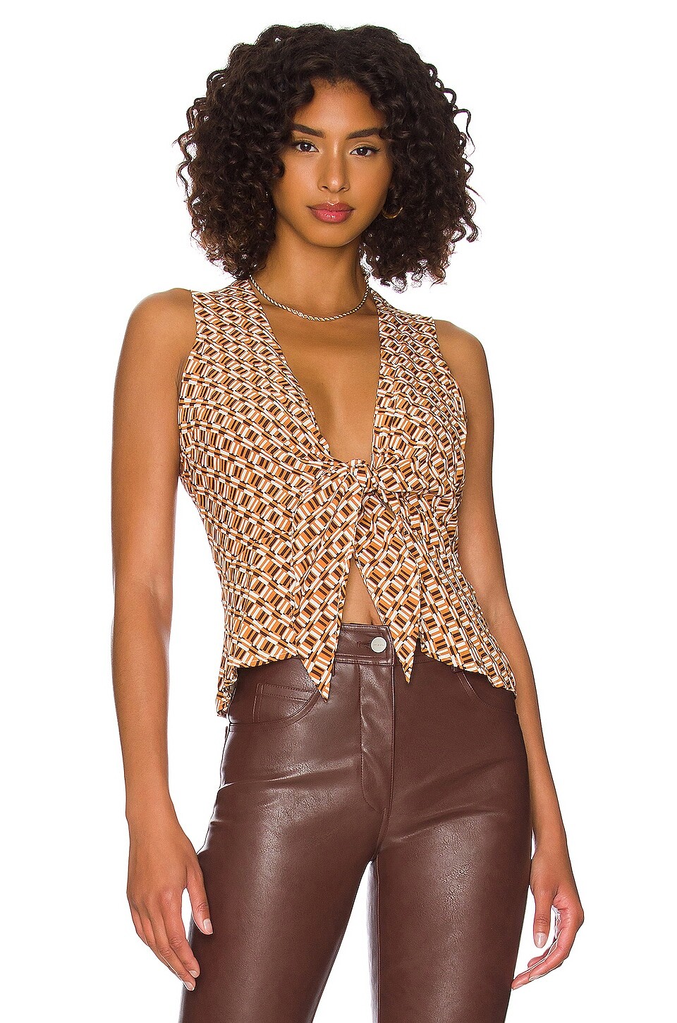 

Топ FAITHFULL THE BRAND Tahani, цвет Del Camaron Print