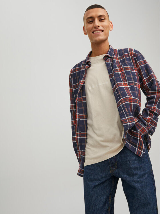 

Рубашка стандартного кроя Jack&Jones, синий