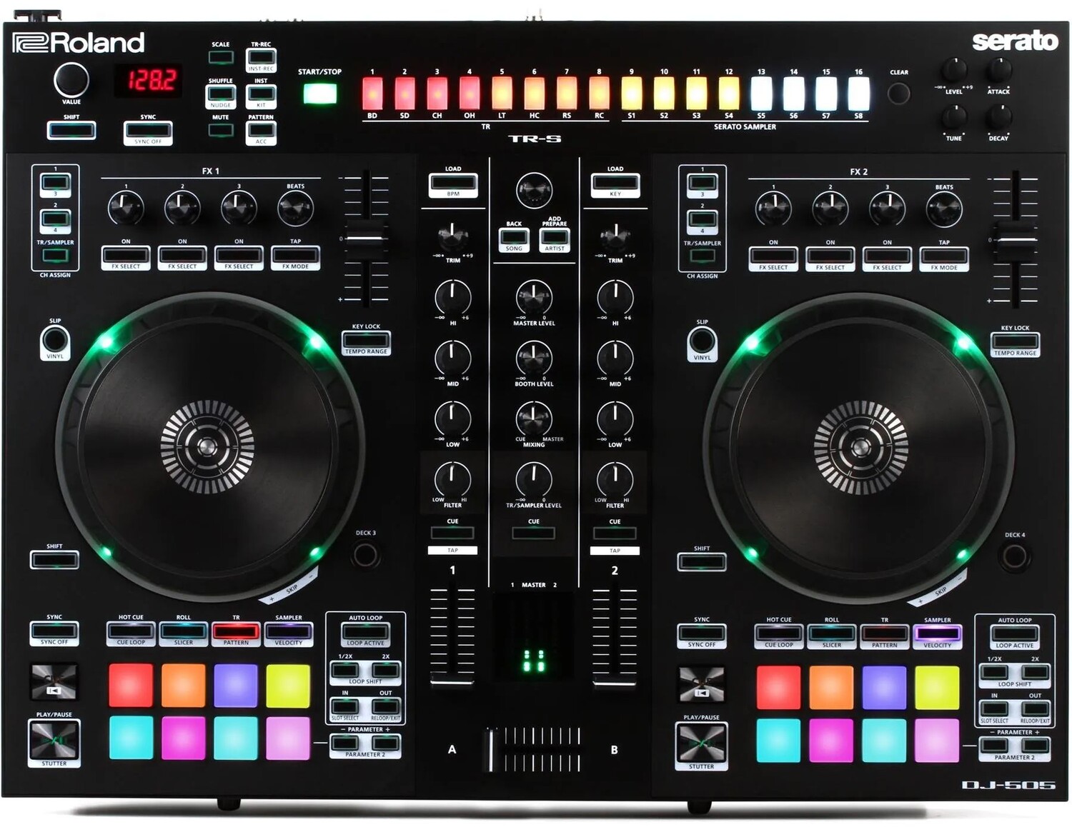 

Roland DJ-505 2-дековый DJ-контроллер Serato с драм-машиной