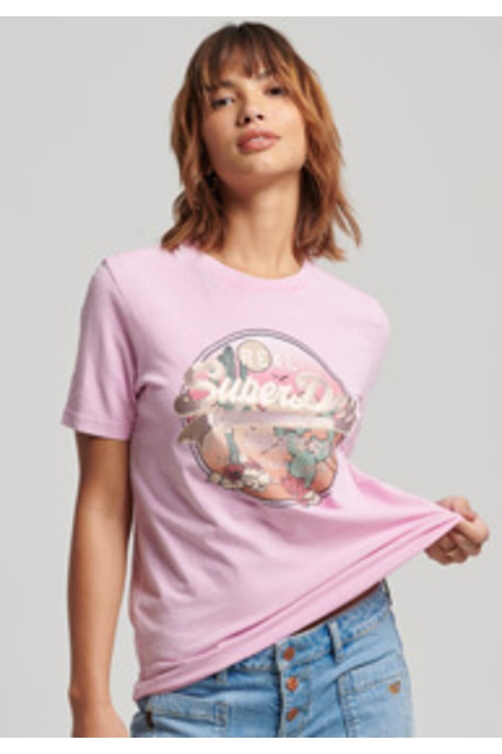 

Футболка Женщины/Девочки SUPERDRY, фиолетовый