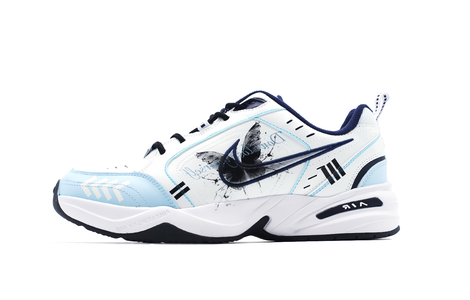 

Кроссовки Nike Air Monarch 4 Chunky Sneakers Unisex Low-top White/Blue, белый