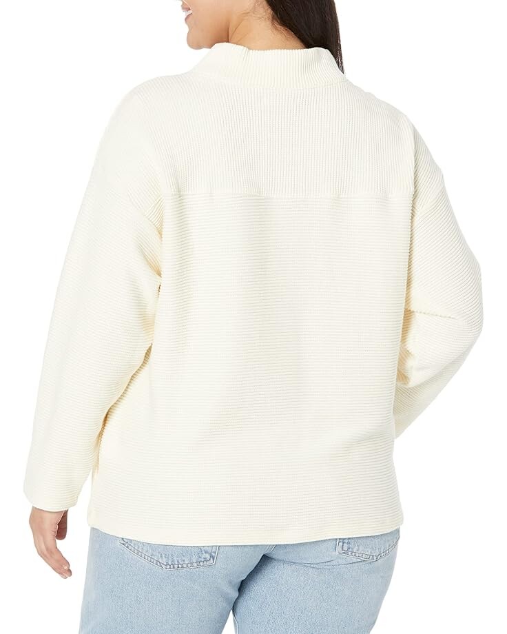 

Свитер Madewell Plus Beer Funnel Neck, цвет Antique Cream