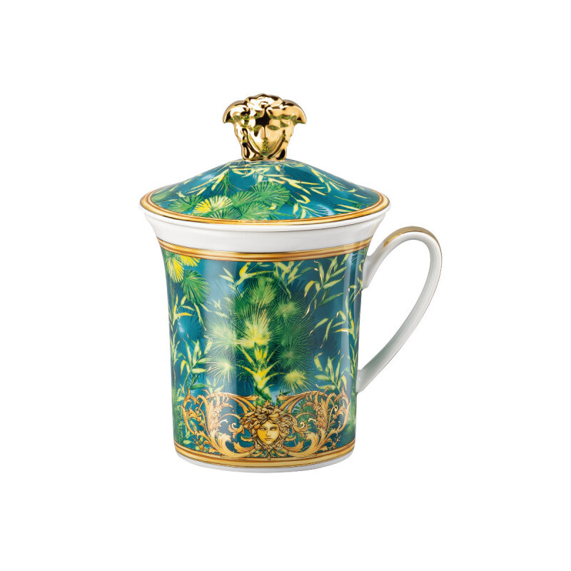 

Rosenthal Versace 30 Years Mug Collection - Кружка Jungle с крышкой 0,35 л Rosenthal meets Versace, разноцветный/золотой