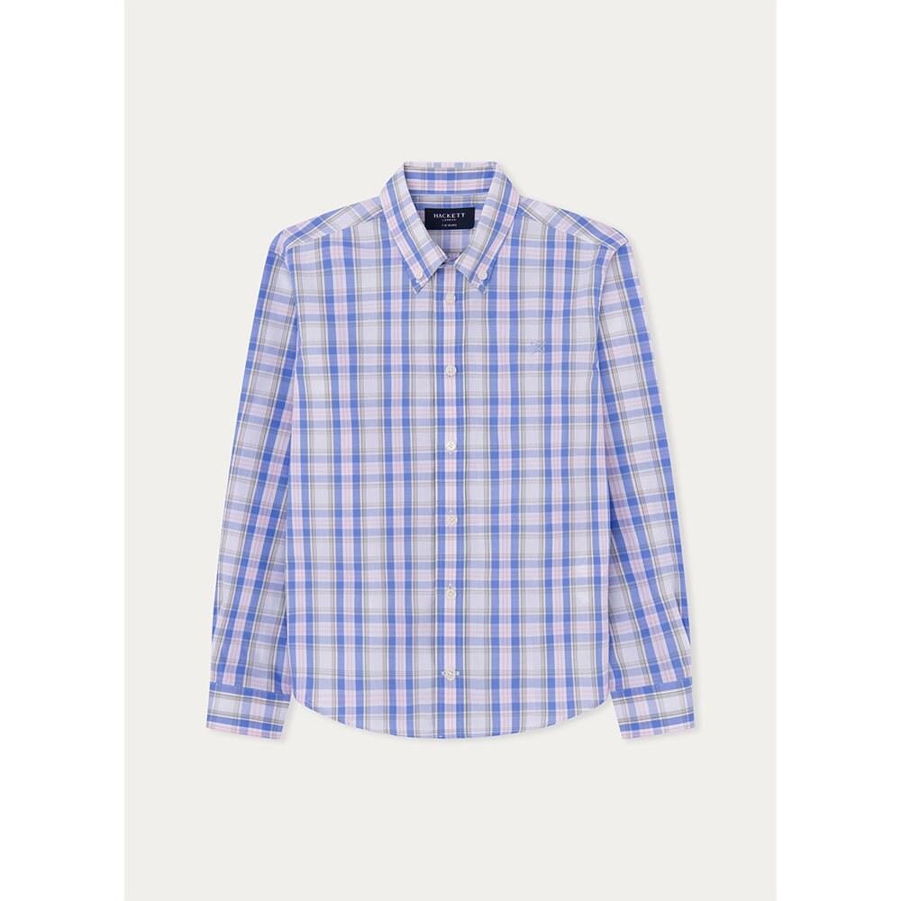 Рубашка с длинным рукавом Hackett Multi Check Kids, синий