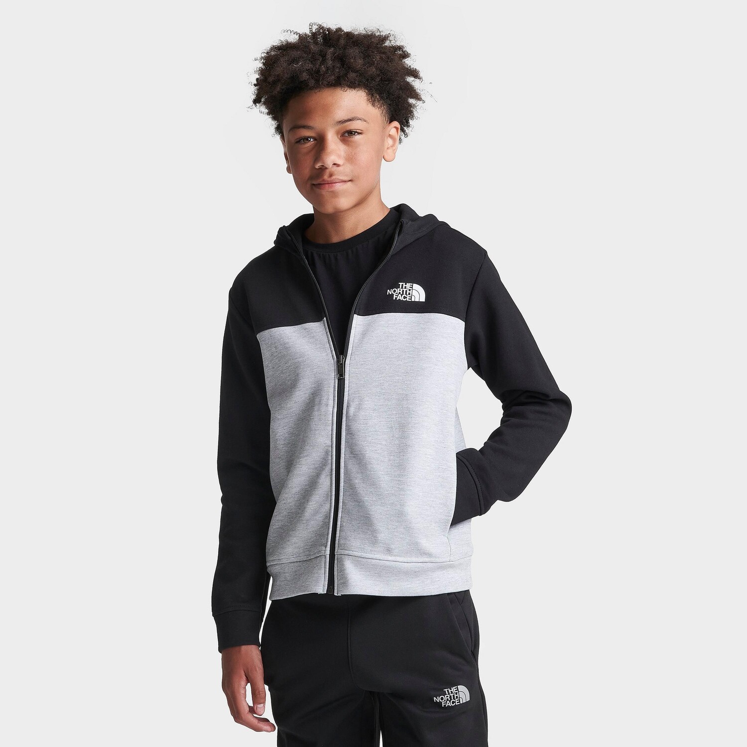 

Толстовка с молнией во всю длину The North Face Tech для мальчиков, серый