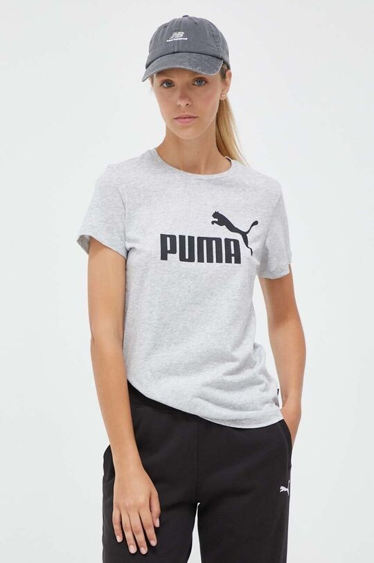 

Хлопковая футболка 586774 Puma, серый