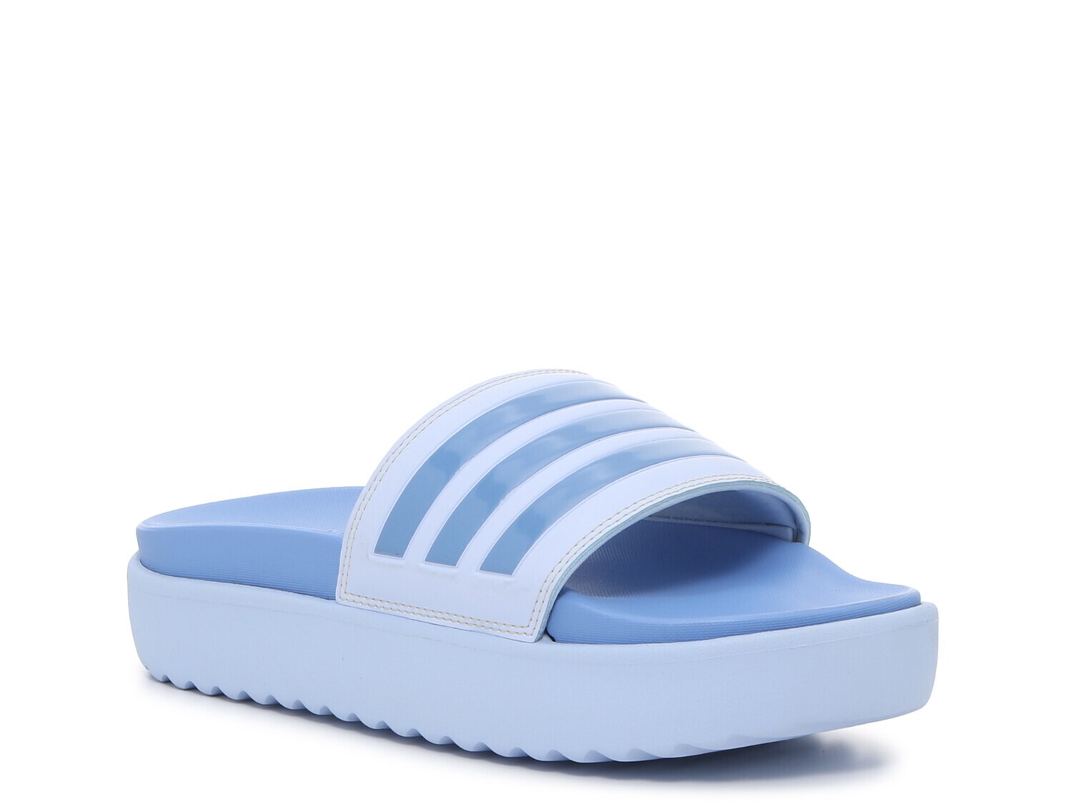

Шлепанцы Adidas Adilette на платформе, лавандовый / синий
