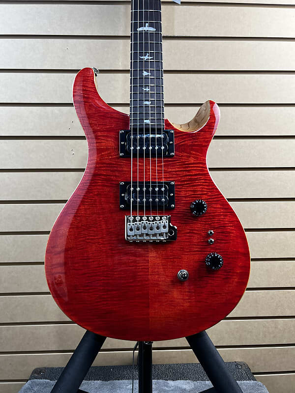 

Электрогитара PRS Custom 24-08 Electric Guitar - Blood Orange w/Gig Bag & PLEK*D #020