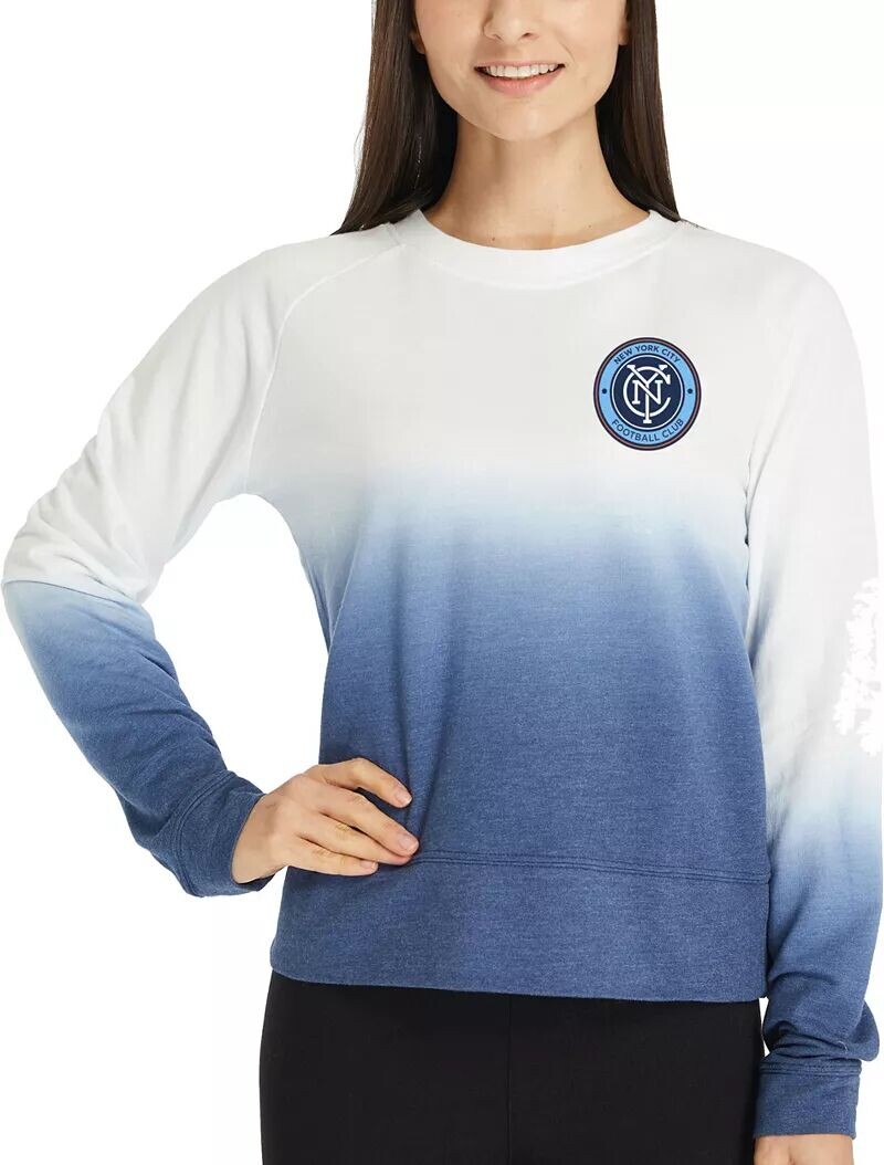 

Женская темно-синяя махровая футболка Concepts Sport New York City FC Fanfare