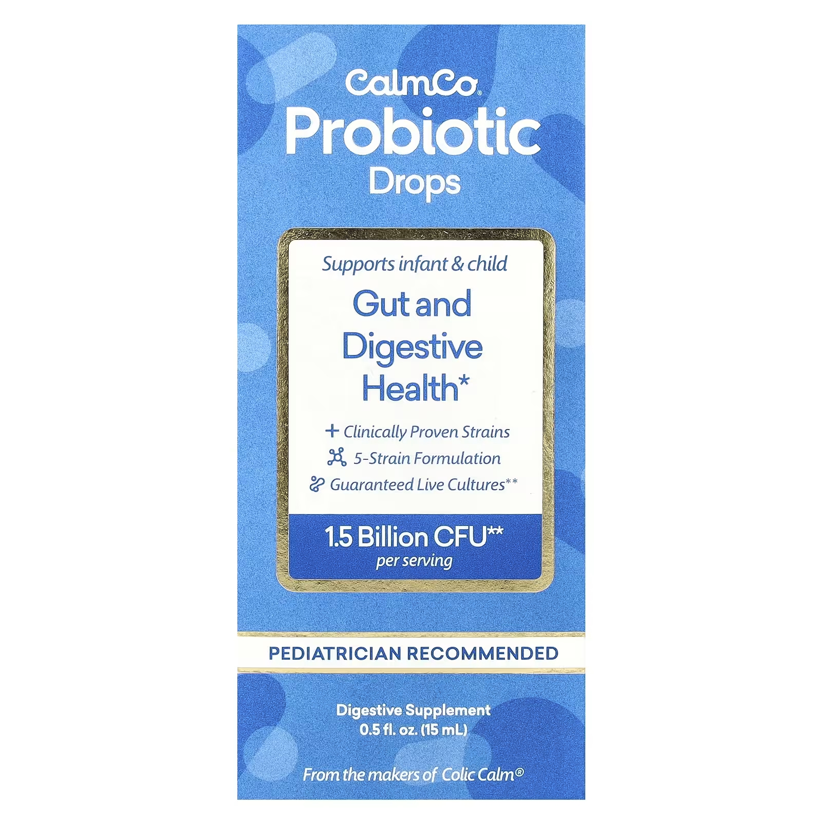 Пробиотические капли Colic Calm, 0,5 жидк. унции (15 мл) childlife essentials infantbiotics пробиотические капли 0 27 жидкой унции 8 мл