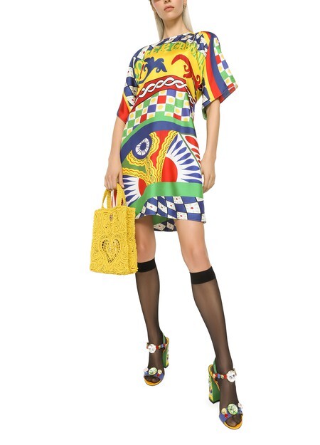 

Короткое платье из твила Dolce & Gabbana