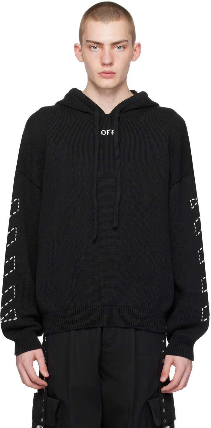 

Черная худи Stitch Arr Off-White