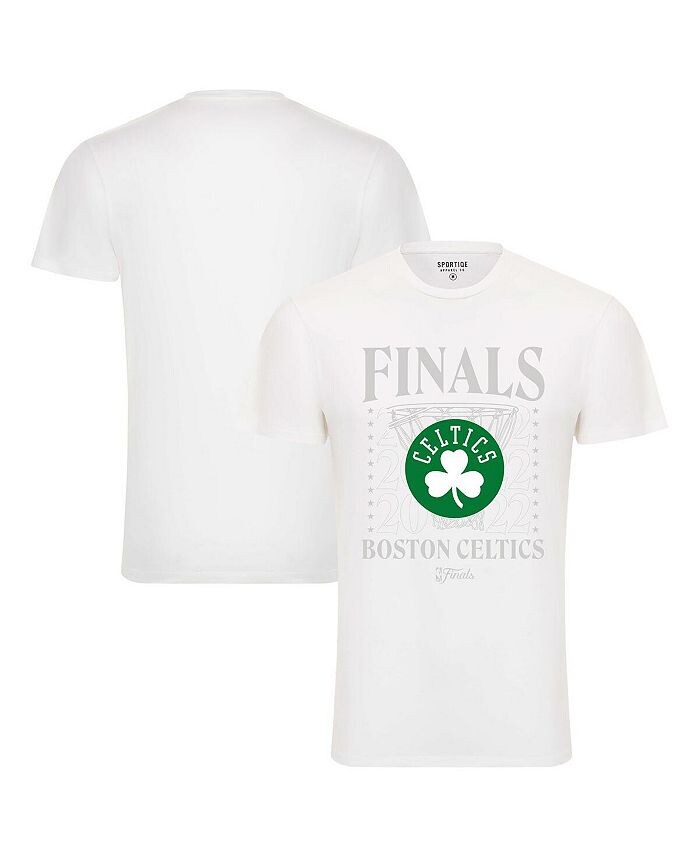 

Мужская белая футболка Boston Celtics 2022 NBA Finals Stacked Hoop Bingham Sportiqe, белый