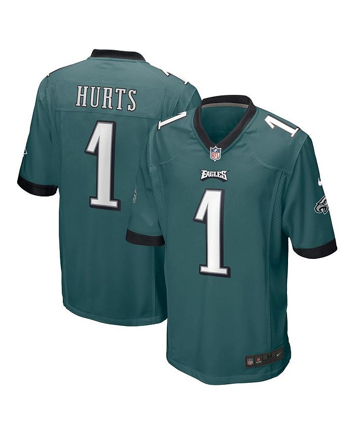 

Мужская футболка команды Jalen Hurts Midnight Green Philadelphia Eagles Team Game Nike, зеленый