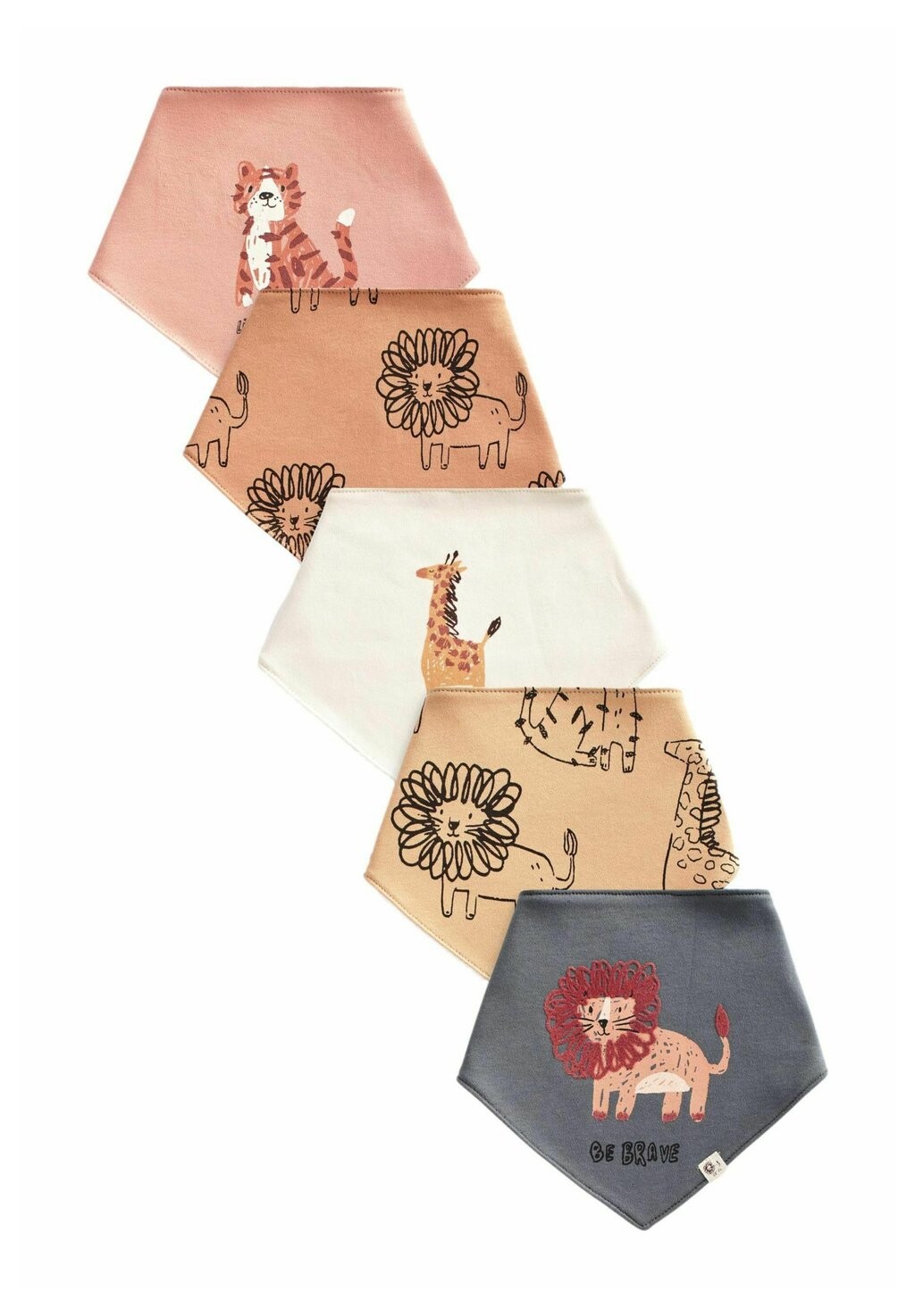 

Нагрудники 5 PACK STANDARD Next, цвет monochrome animal