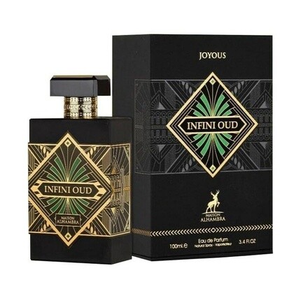 

Maison Alhambra Joyous Infini Oud Eau De Parfum Spray 3.4 Ounce Unisex, Черный