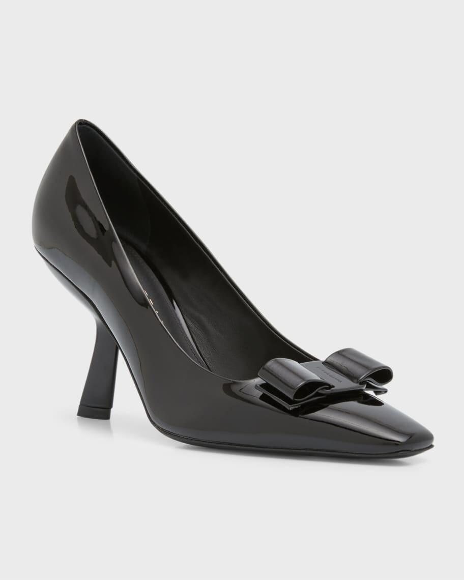 

Лакированные туфли-лодочки Anz Vara Bow Ferragamo