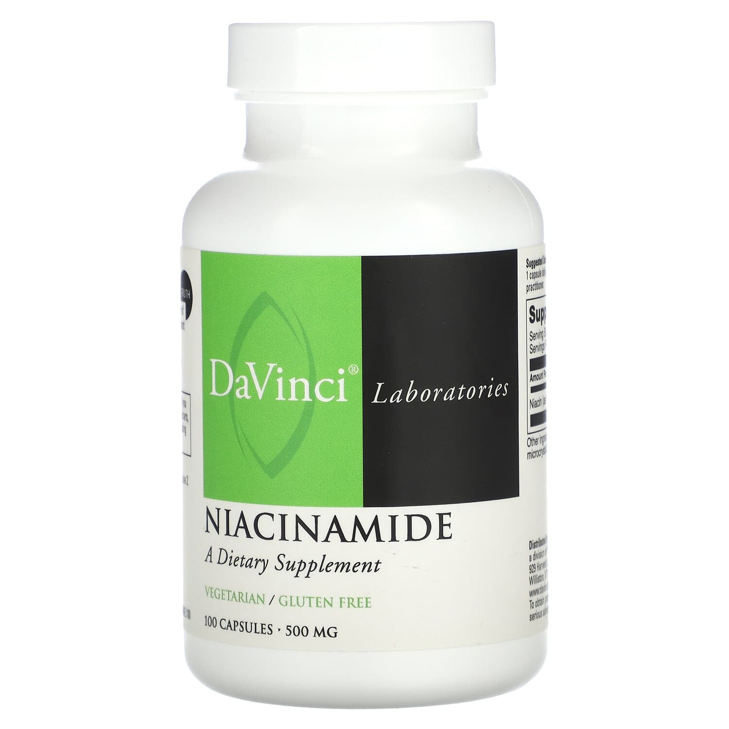 

Ниацинамид, 500 мг, 100 капсул, DaVinci Laboratories of Vermont